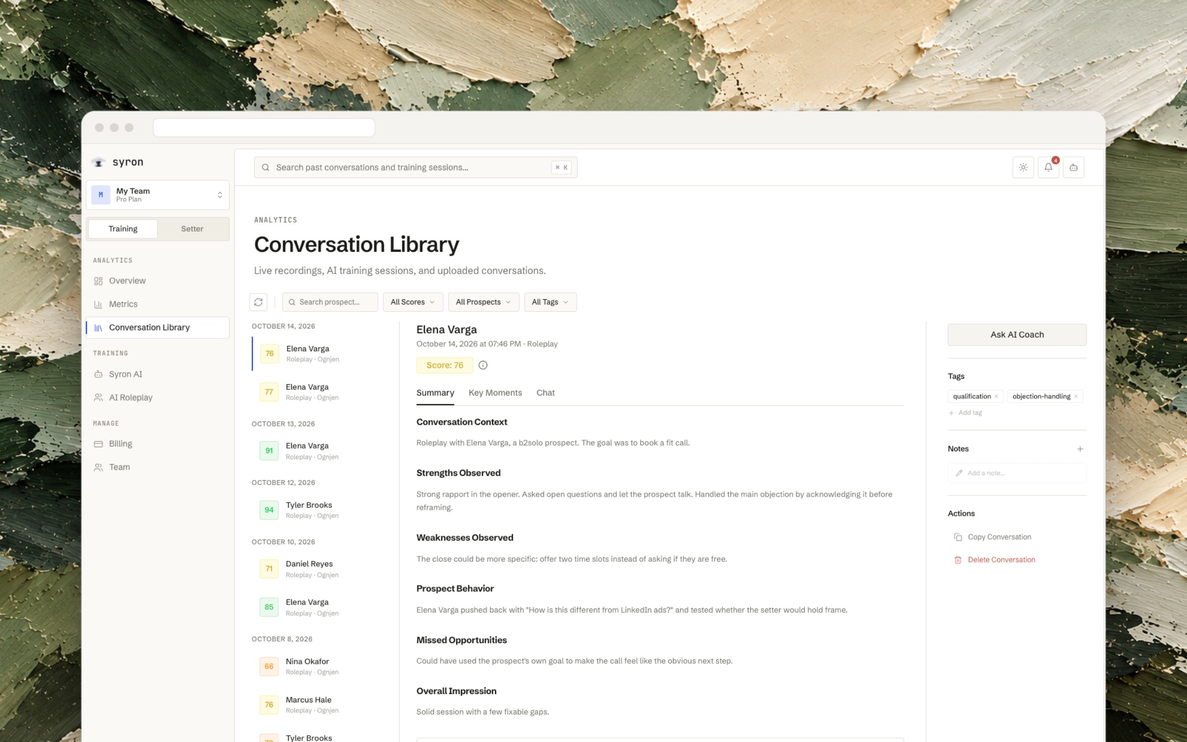 Syron screenshot